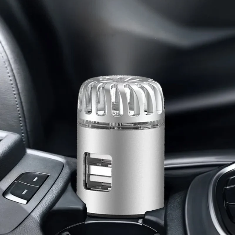 usb mini rechargeable car purifiers air filter negative ion generator carbon filter odor control system other air purifiers