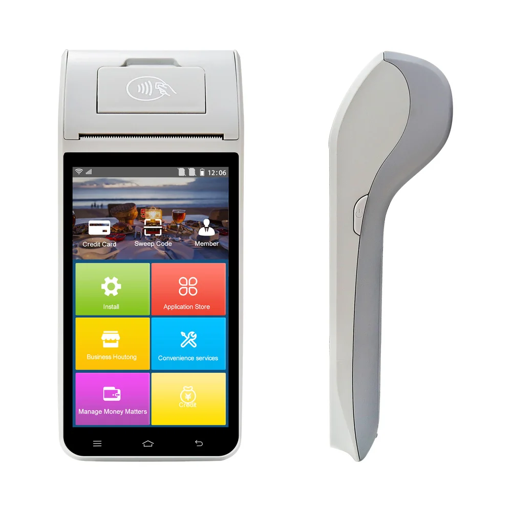 Портативный Новый заказ POS ZCS Z91 Smart Android 11 0 Чековая печать POS-системы 58 мм Термопринтер