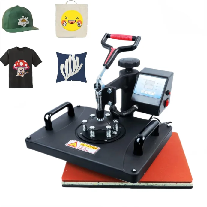 DMZY1 29*38 Manual Hand Printing Press High Pressure Power 8 in 1Sublimation Heat Transfer Machine For t-shirts