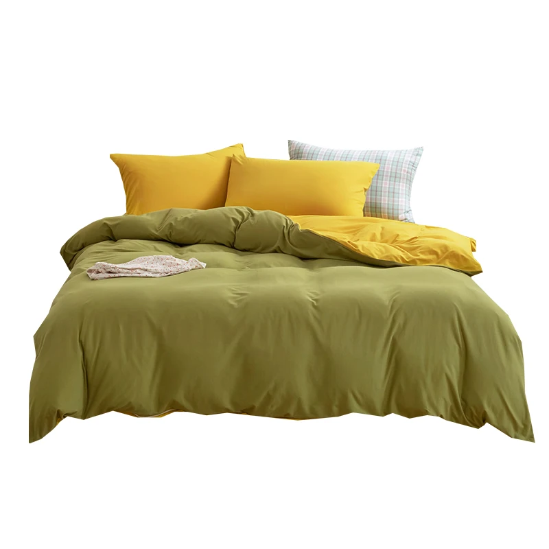 
solid soft 4 pcs king size comforter set modern new design 100% cotton comfortable chinese 