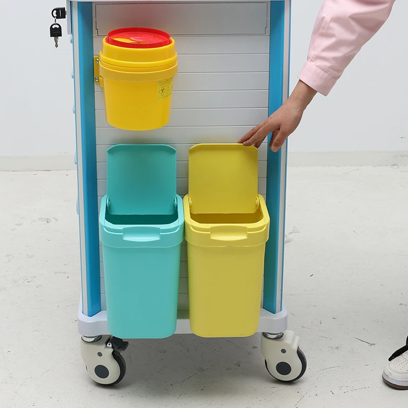 Hot sale eco-friendly patient emergency care cart portable medical ICU emergency trolley