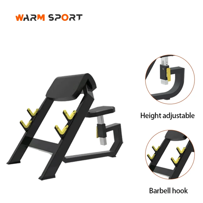 Professional Commercial Strength Gym Equipment Exercise Seated Preacher Curl Weight Bench