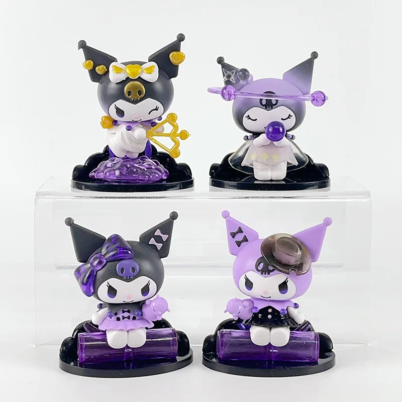 Zealed Wholesale anime cartoon mini 3D pvc kuromi capsule figure toys for vending machine