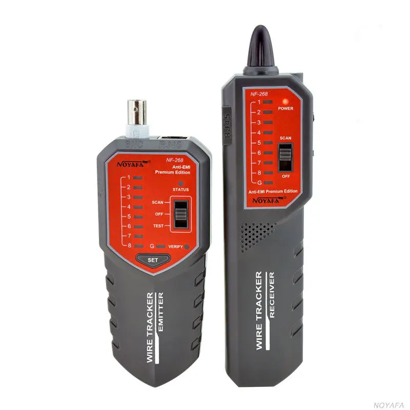 Network Cable Tester Lan Ethernet Cable Tester Rj45 Utp Stp Diagnose Tone Tracer Full-featured Cable Tester