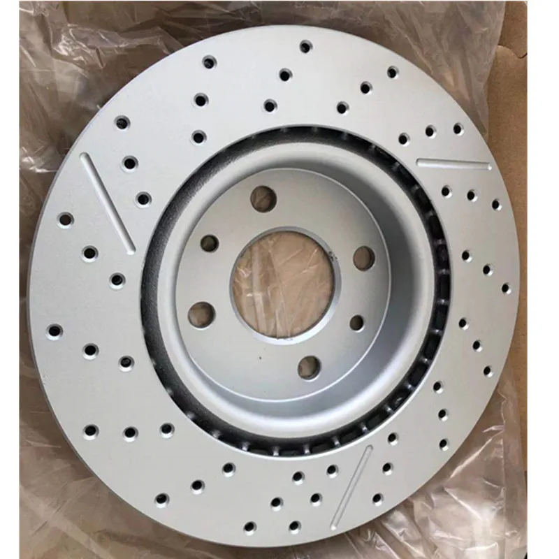 High quality auto brake system slot and drilled holes braking disc brake rotors for Nissan 40206-00QAA