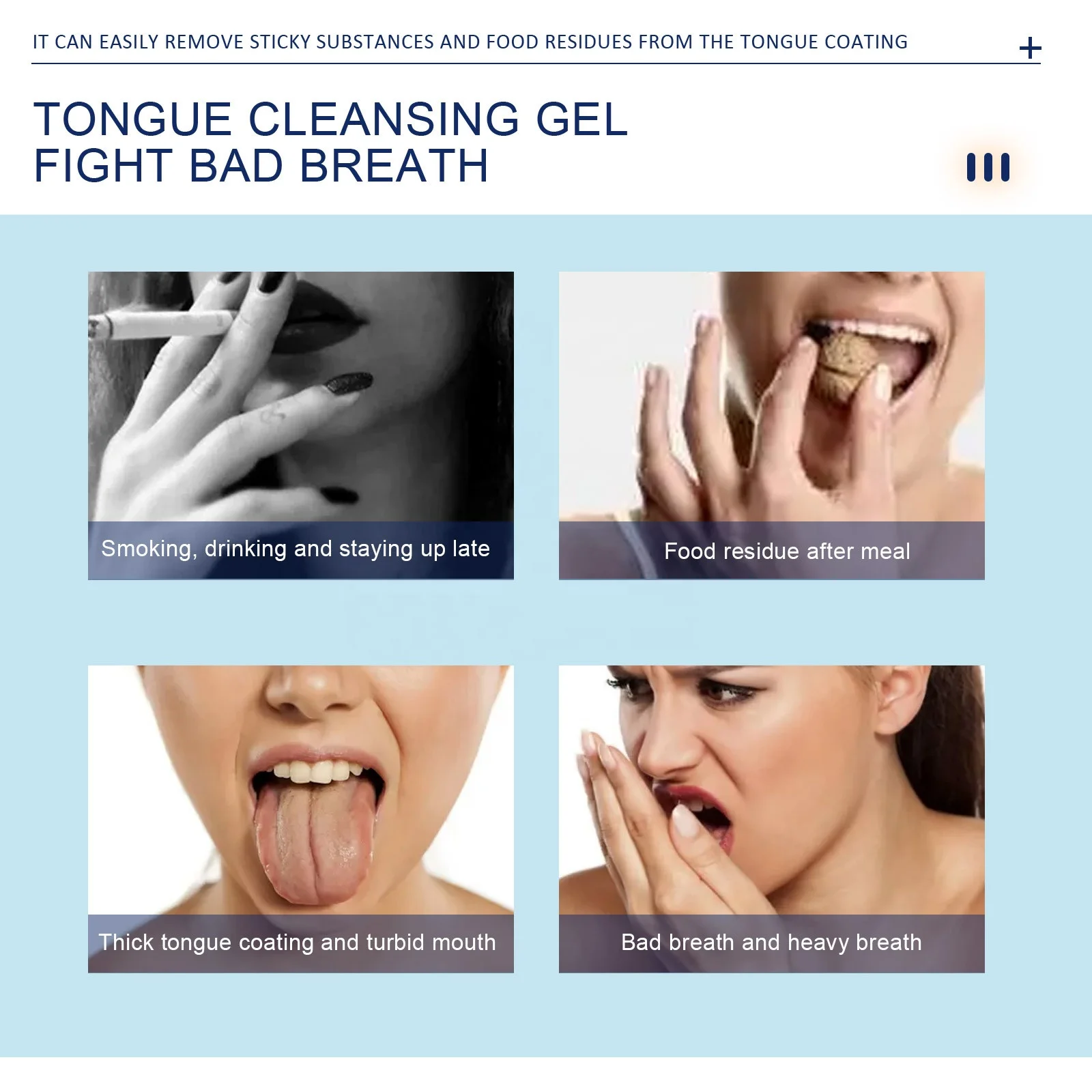 EELHOE Popular Vegan Oral Care Appliances Fight Bad Breath Tongue Cleansing Gel Silicone Scraper Brush Ongue Cleaning