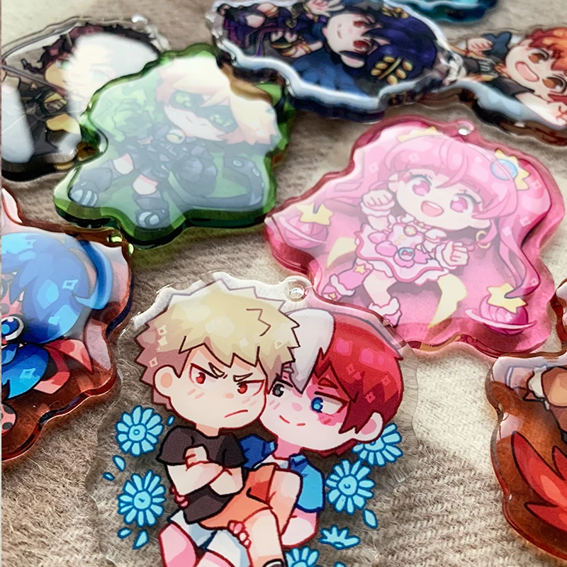 Juno креативный на заказ двухсторонняя блестящая Звезда/стекло голографический прозрачный эпоксидный Холо Радуга акриловая подвеска