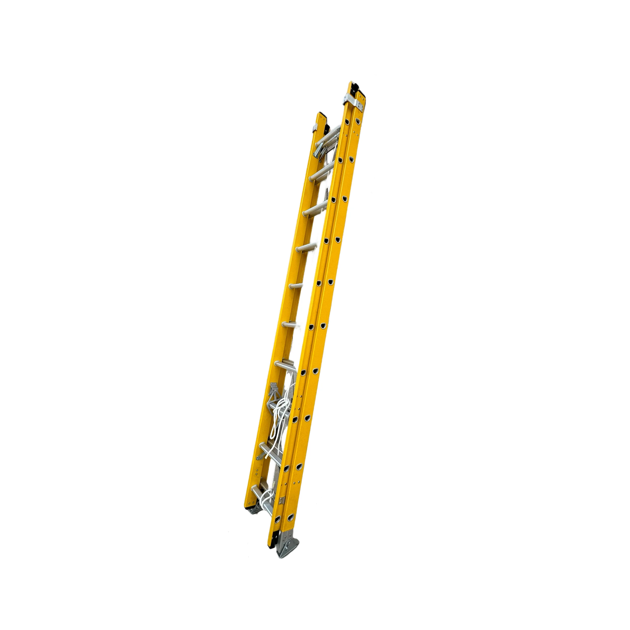 2 X16 Steps Rope Operated Fiberglass Ladder Wholesale Frp Fiberglass Extension Ladders