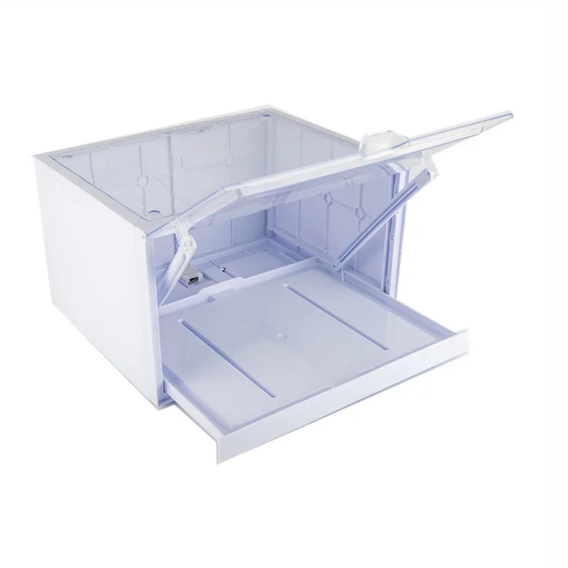 
Factory price Drawer type foldable stackable Nike clear acrylic plastic custom shoe storage box 