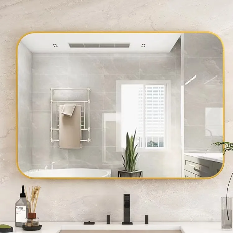 Good Price Explosion-proof Ultra Clear HD Imaging Full Length Round Oval Bathroom Mirror For Living Bathroom Wedding Use