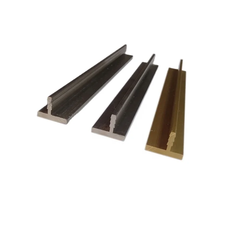 Aluminum alloy 6063-T5 T shape aluminum edge strips on the kitchen cabinet Profile Edge banding
