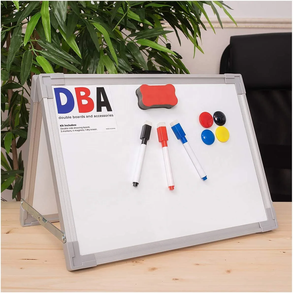 Small Desktop Dry Erase White Board Magnetic Double Sided MINI Whiteboard Foldable Custom Lapboard