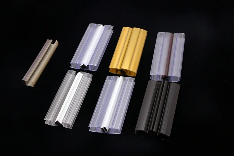 Shower Screen Water Seal Plastic PVC Waterproof strip Bathroom Profile seal Sealant Strips Rubber for Shower glass door