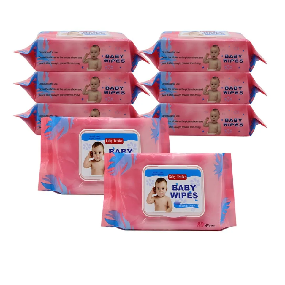 cheap disposable private label sensitive oem baby and animals cleaning babyr wet wipes  99.9 biodegradable