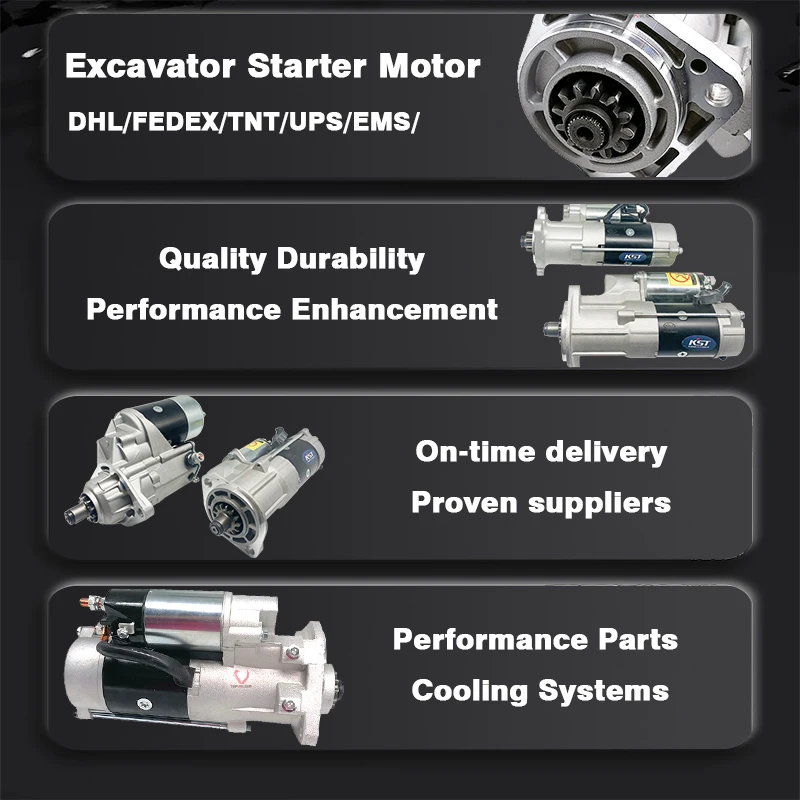 Mdm634 42kw 24v Excavator Startering Motor Me049303 Excavator Starter Motor