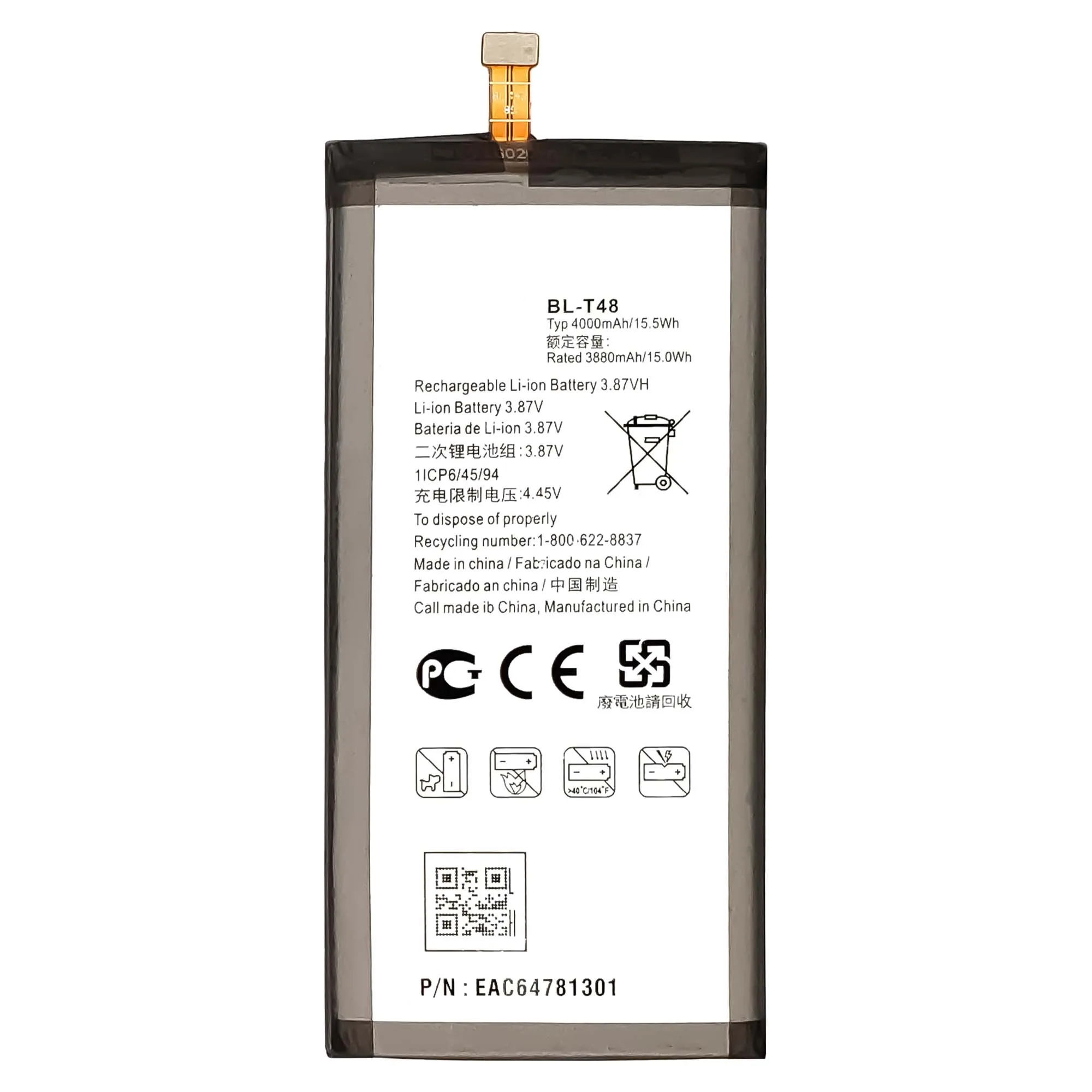 BL-T48 100% Original Li-ion Polyer Rechargeable battery for LG cell phone Stylo 6 LMQ730TM LM-Q730TM battery