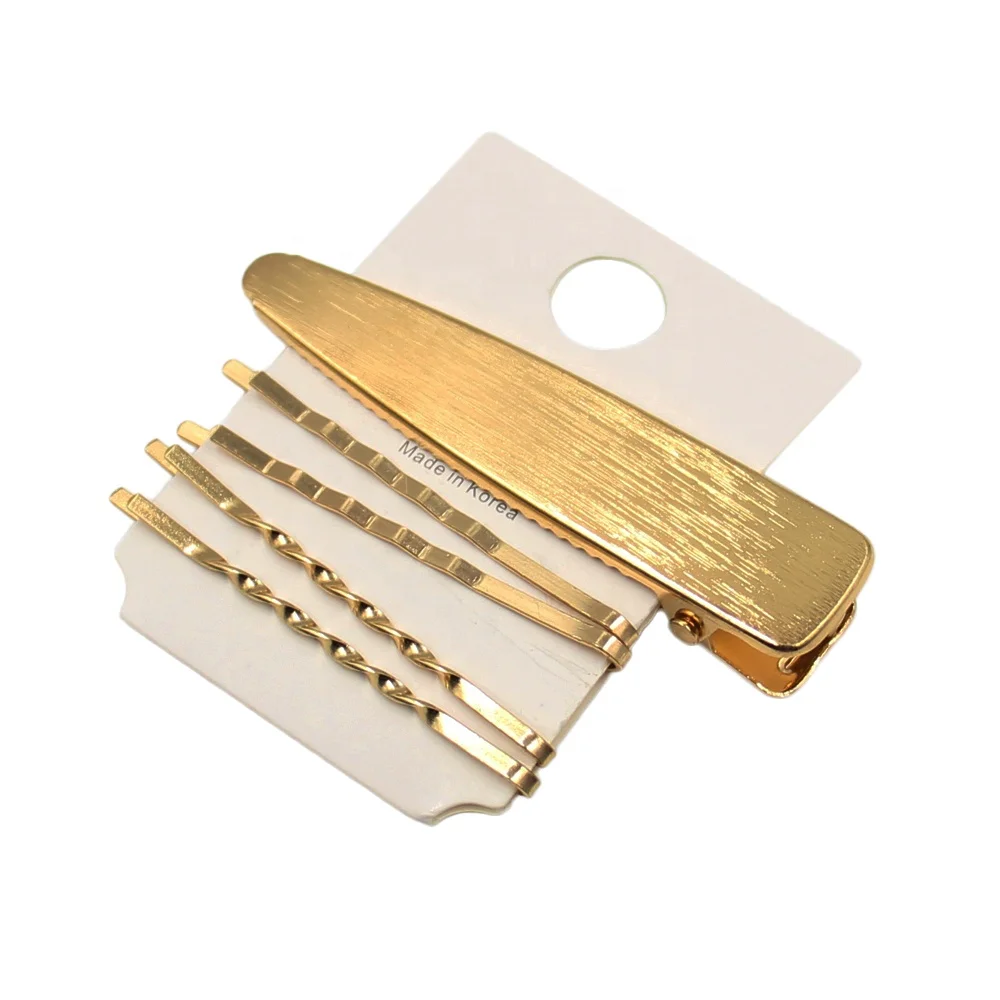 Pearl hairpin gold and silver hair accessories clip unique pearl hair barrettes