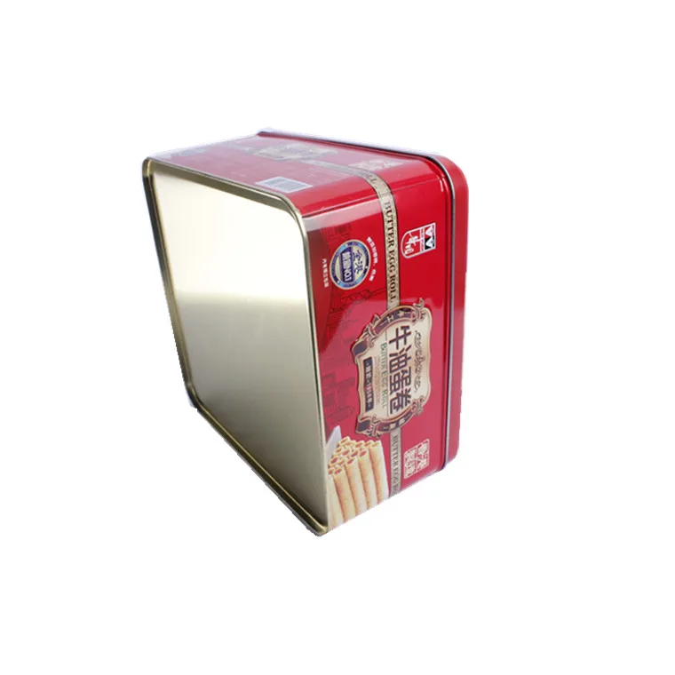 Высококачественные квадратные металлические жестяные коробки для печенья