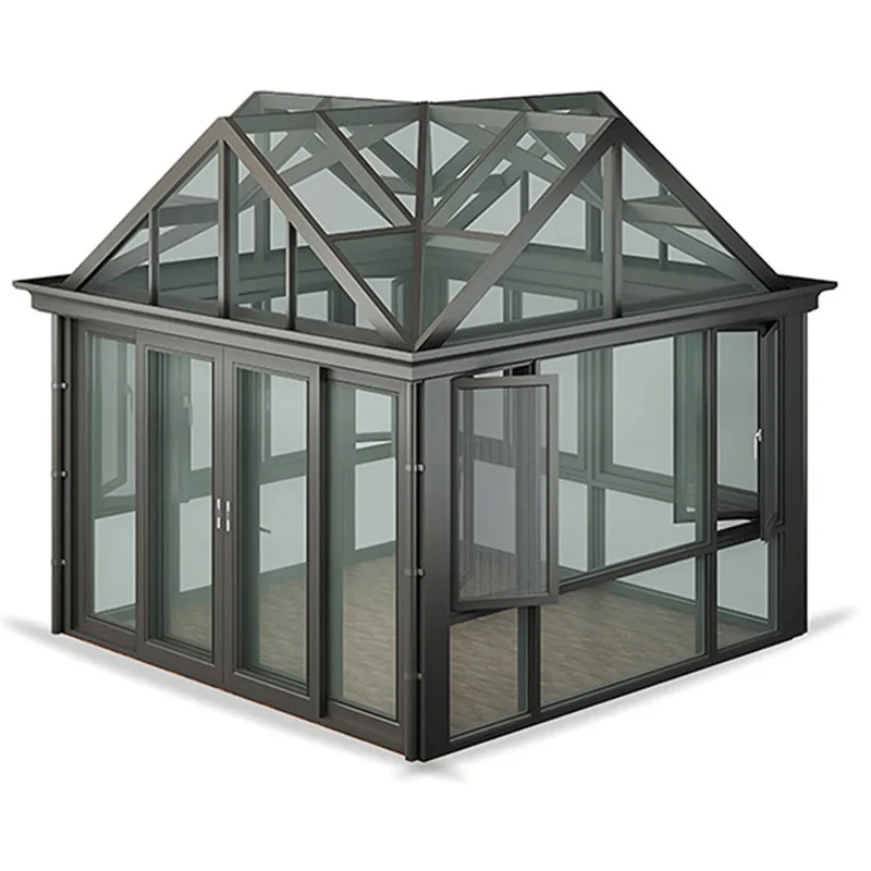 3.0 mm aluminum thickness sunroom transparent aluminum alloy outdoor sunhouse European sun room