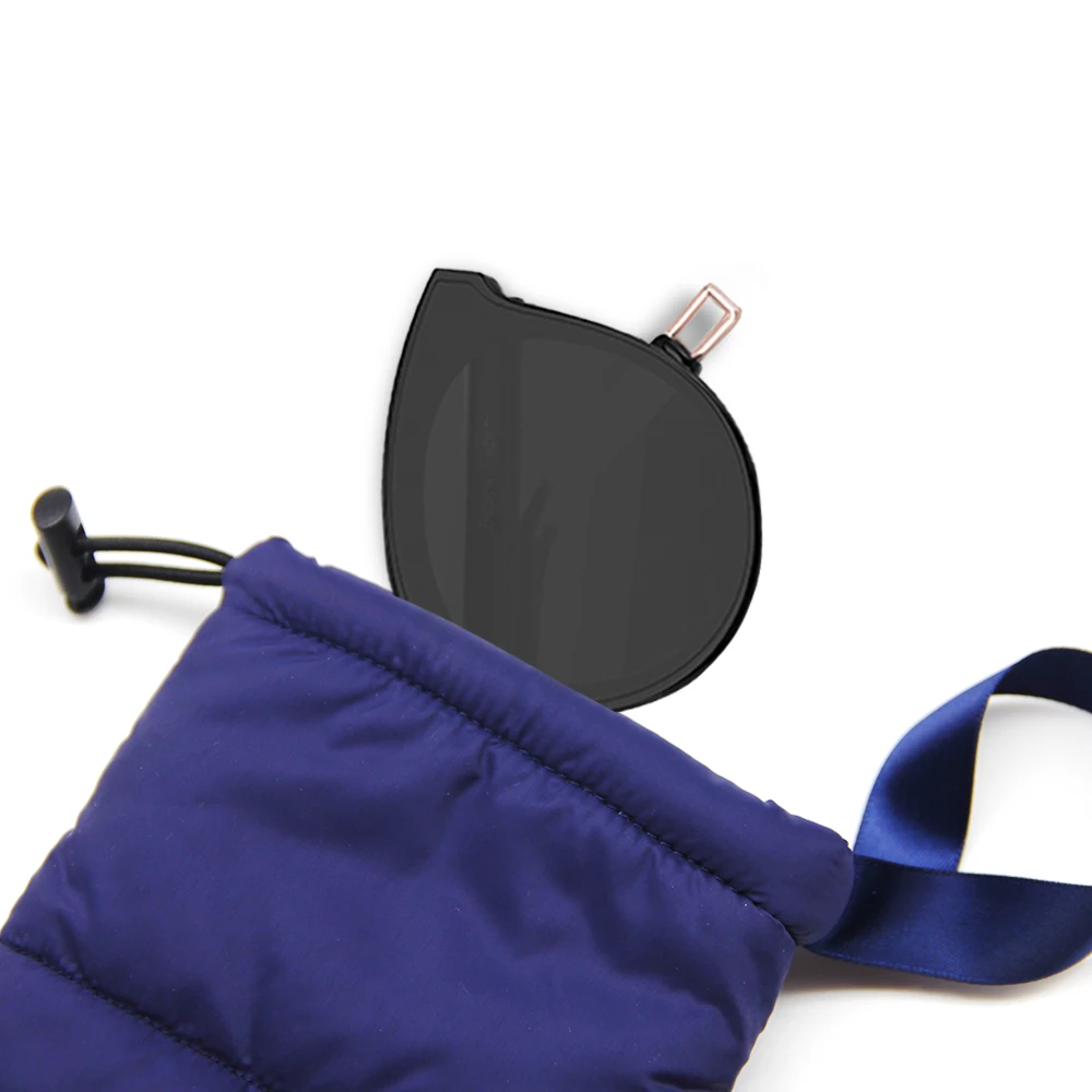 Eco-friendly 90 down feathers  custom logo phone bag drawstring sunglass pouch