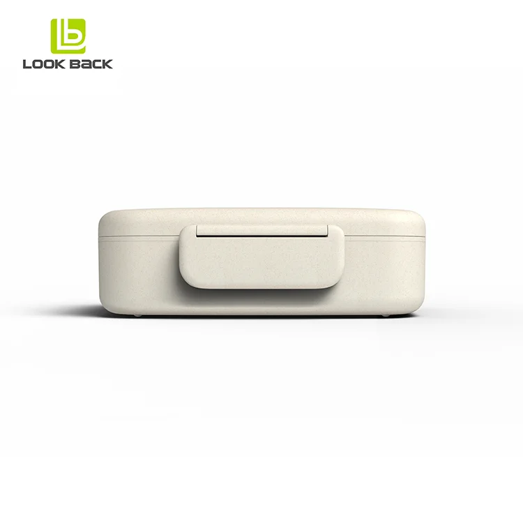 Tableware school custom microwavable wheat fiber biodegradable bento rice husk eco lunch box