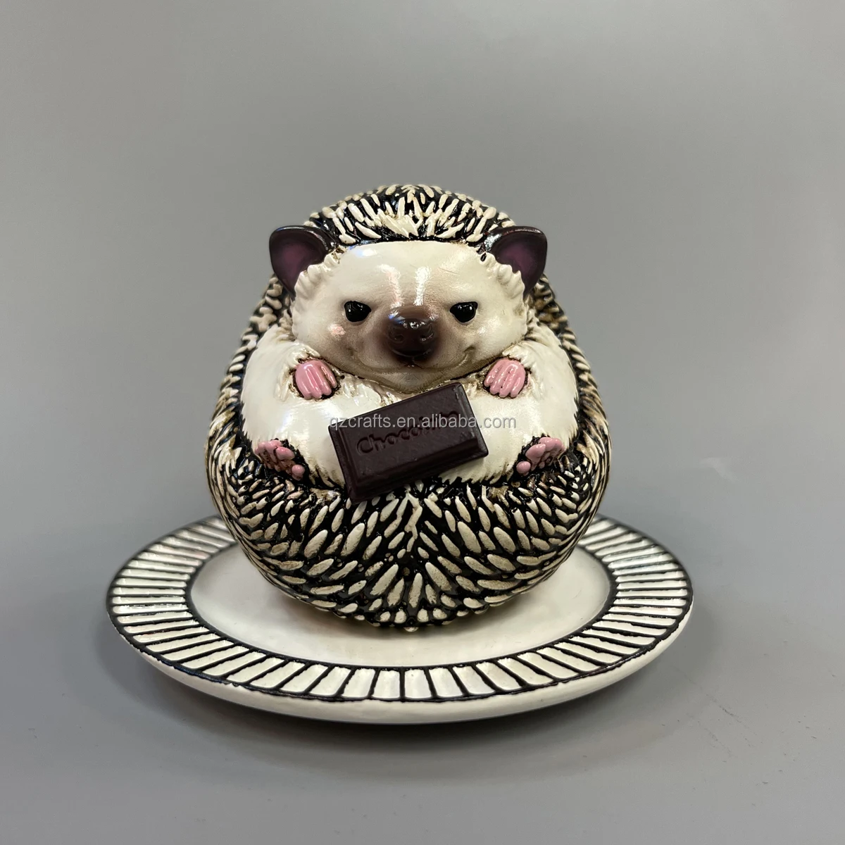Small Resin Hedgehog Figurine For Collection