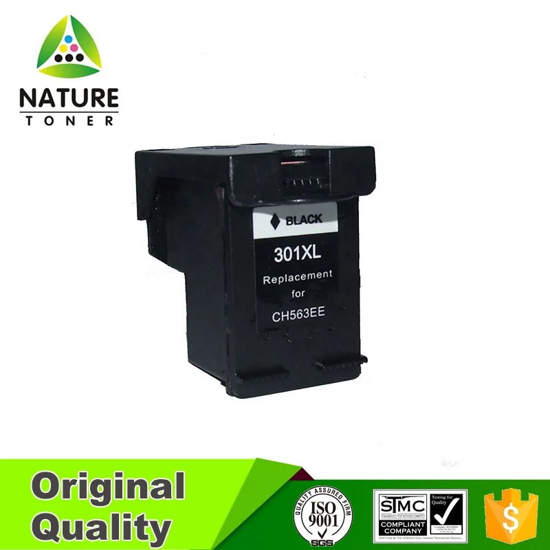 Remanufactured Black Printer Ink Cartridge 301XL ink black CH563E  and color CH564E for HP inkjet printer
