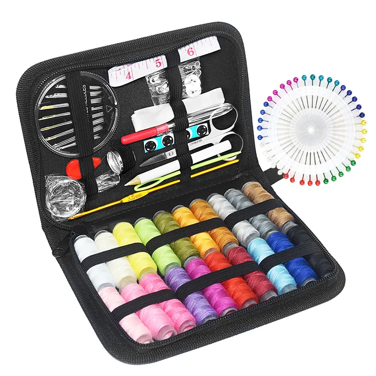 113 pcs Premium Sewing Supplies Home Emergency Repairs Travel Beginners Spools of Thread Sewing Kit