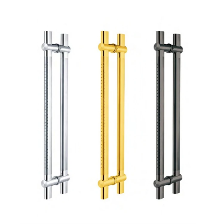 Bathroom Handle Double Sided Titanium 304 Stainless Steel Brass Round Tube Glass School Materials Customized M8 Kitchen Hardware