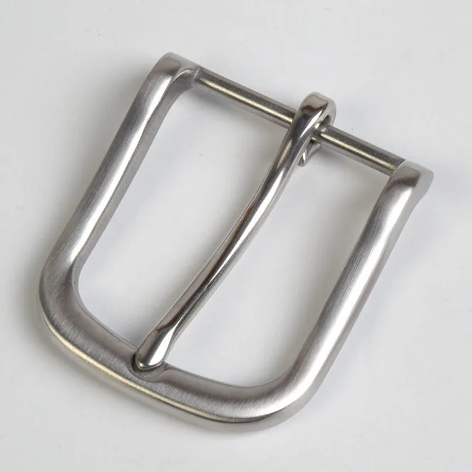 Stainless steel belt buckles 35 mm pin buckle for leather belt brushed polished