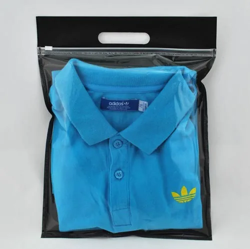 Customized printed Pe cloth packaging plastic hanger hook bags