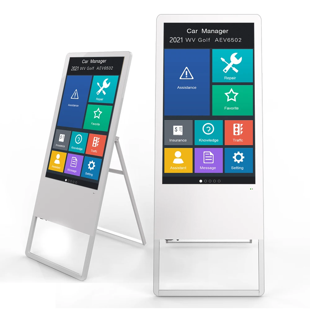 55 inch indoor android digital poster lcd touch screen monitor display Portable Advertising Player Digital Signage and displays