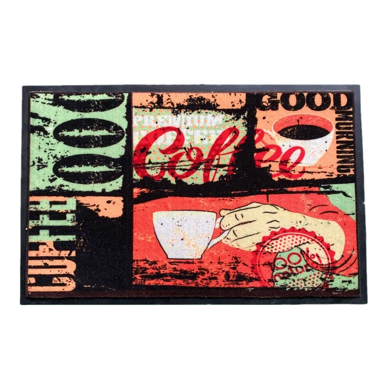 Factory directly supply Local Custom Non-slip Christmas Design Rug 3d Printing Entrance PVC backing Welcome Doormat