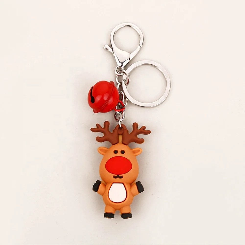 ODM OEM Soft PVC Silicone Rubber Key Ring Cartoon Animal Customized Keychain 3D