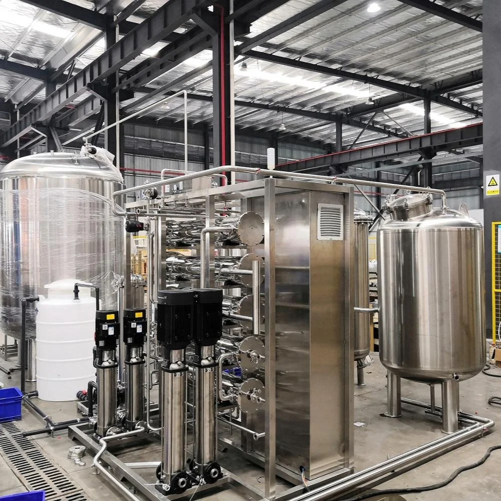  Double RO EDI High Purity Water treatment System for