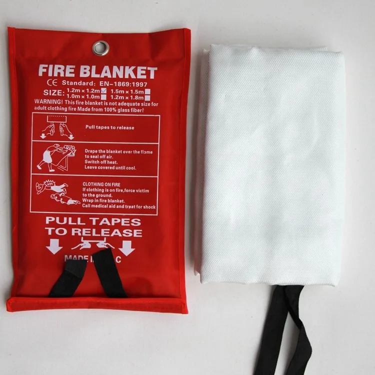 Reusable high temperature resistance fiberglass Fire Fighting Equipment Fiberglass Cloth Fire Blanket