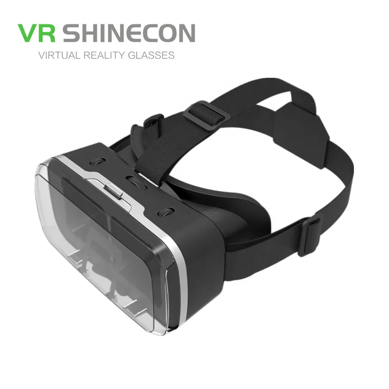 VR SHINECON Original Supplier Real 2K 7 inch Smartphone 3D Virtual Reality Glasses With Touch Button