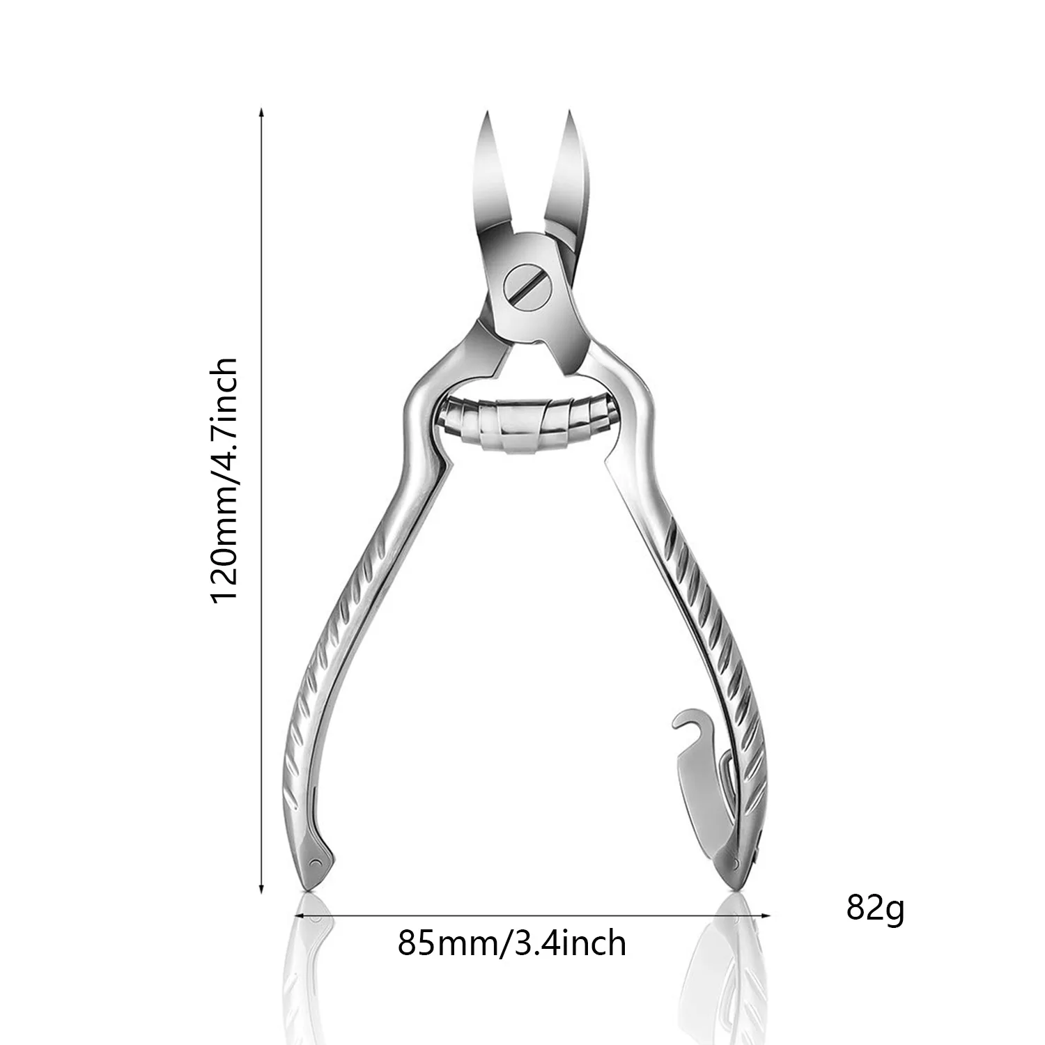 Stainless Steel Nail Clippers with Various Sizes for Hangnail and Cuticle Care, Gourd Shape, Butterfly Design Beauty Tweezers