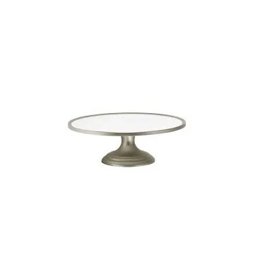 Factory Wholesale Nordic Design Metal Iron Plain 2-Tiers Plate Cake Stand Gold Plated For Home And Restaurants Table Decor