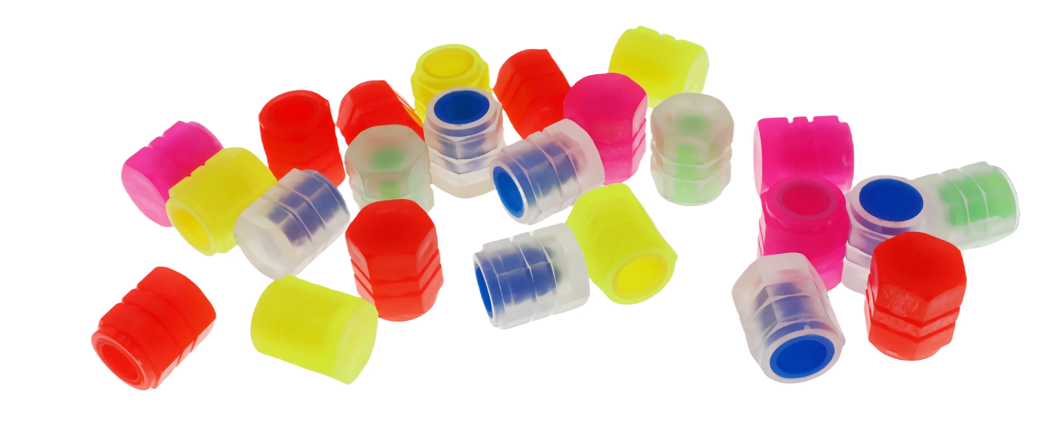 Fluorescent Car Tire Air Dust Cover Luminous Glow in The Dark Valve Stem Caps