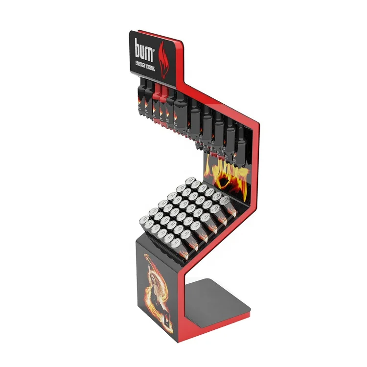 Shopping Mall Stand Shelf Cube Wire Wine Display Rack Supermarket Metal