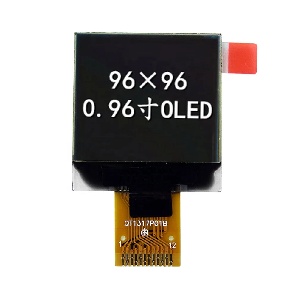 0.96 Inch 96x96 Graphic Display Screen SPI Interface SSD1317 Frontal Digital Thermometer OLED Module