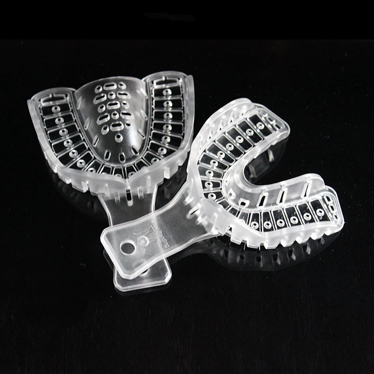 New type easy to operate plastic transparent dental impression tray for implant