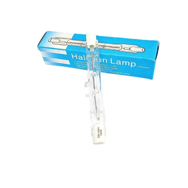 High Luminous Efficiency  Glass Halogen Linear Tube 100w Lamp Equal To 300w Incandescent Bulbs