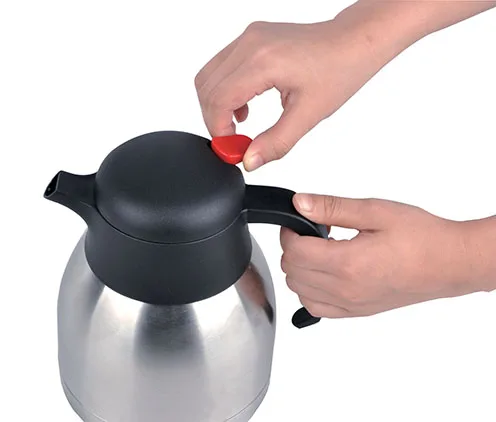 1.0l, 1.5l, 2.0l Stainless steel thermal coffee carafe vacuum jug Insulation thermos tea coffee pot press button