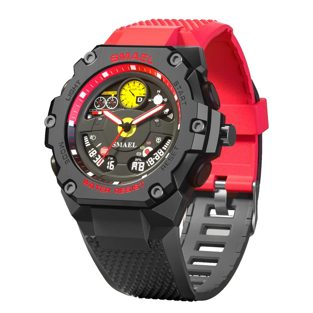 SMAEL new quartz watches 8092 fashion digital clock sport watch for men