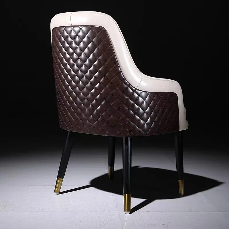 Роскошные обеденные стулья в скандинавском стиле из массива дерева дачи для ресепшн и переговоров высококачественные кресла