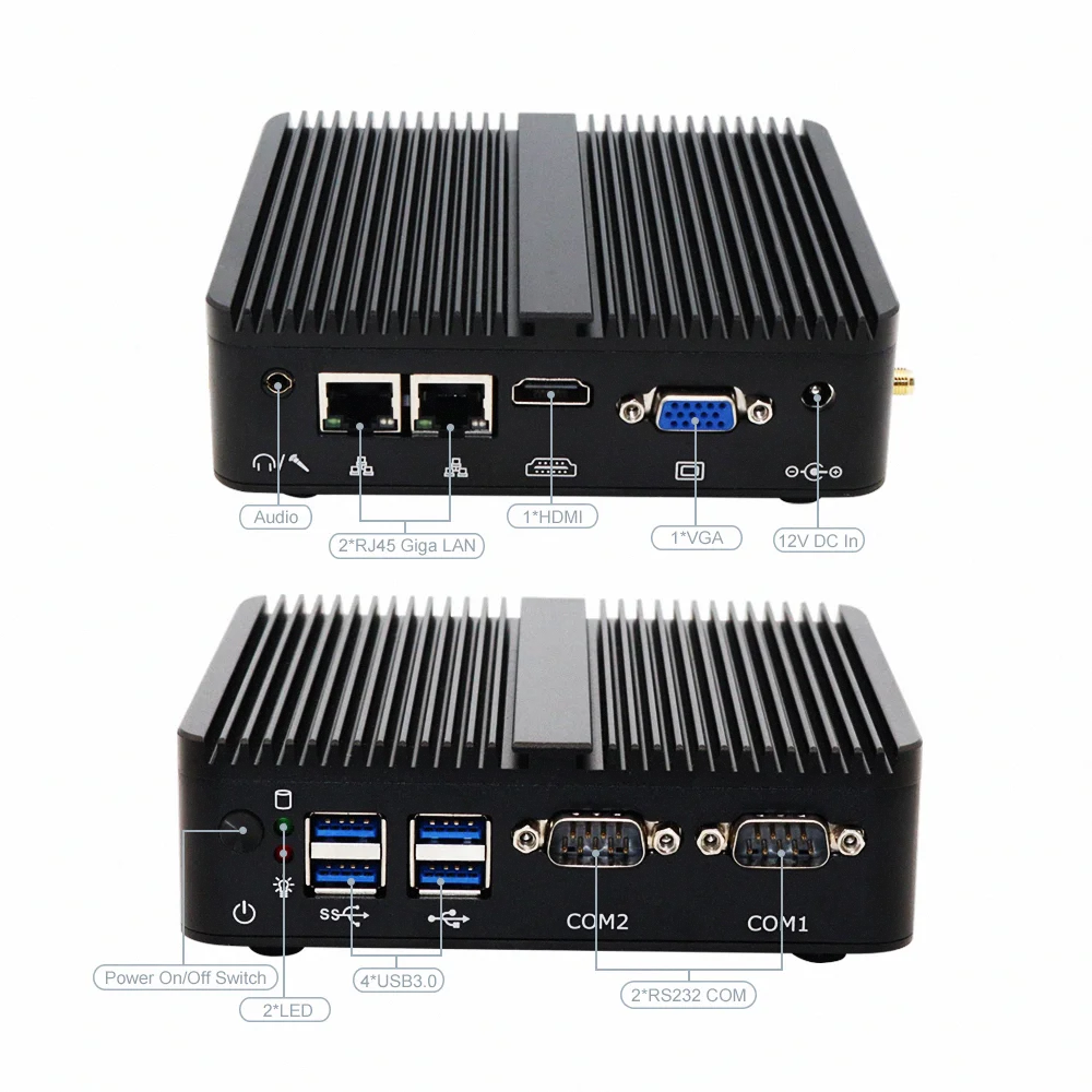 Mini PC Intel 1037U J1900 DDR3 RAM MSATA SSD Office Multimedia Dual Core Processor US/EU Plugs Micro Office Computer