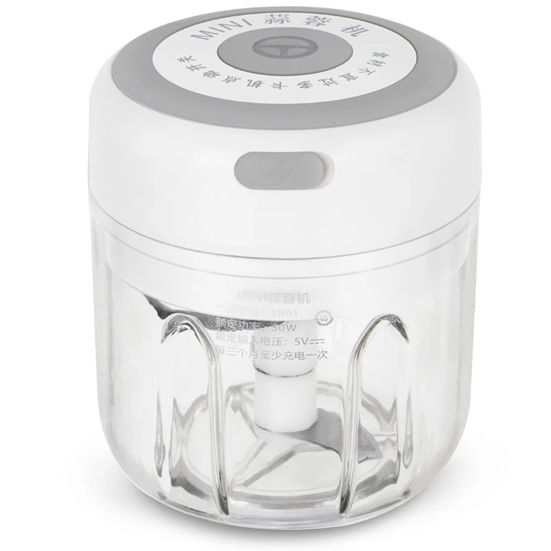 Electric garlic machine garlic press automatic kitchen food supplement wireless electric garlic machine agitator