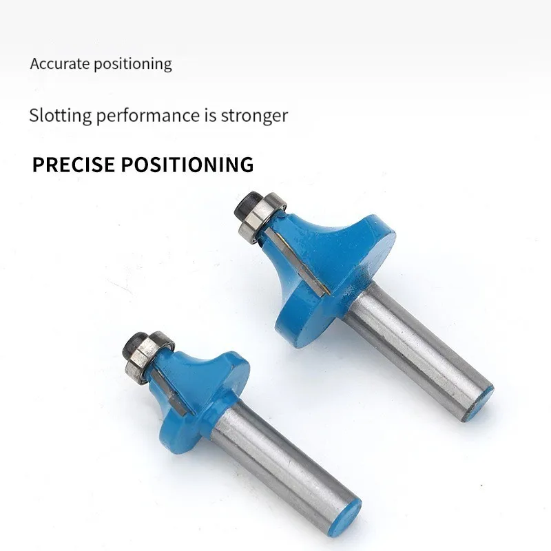 HENGLAI China 1/2' 1/4 12mm Shank Carbide Tipped Corner Round Over Router Bit Classical Cover Set